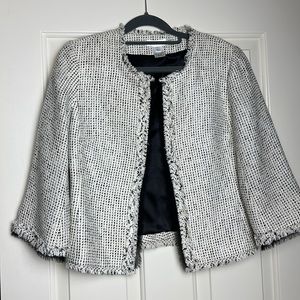 White House Black market Jacket with 3/4 “ sleeves.